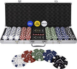 Texas' Finest Silver Pokerset - Inclusief E-Book - 500 Pokerchips