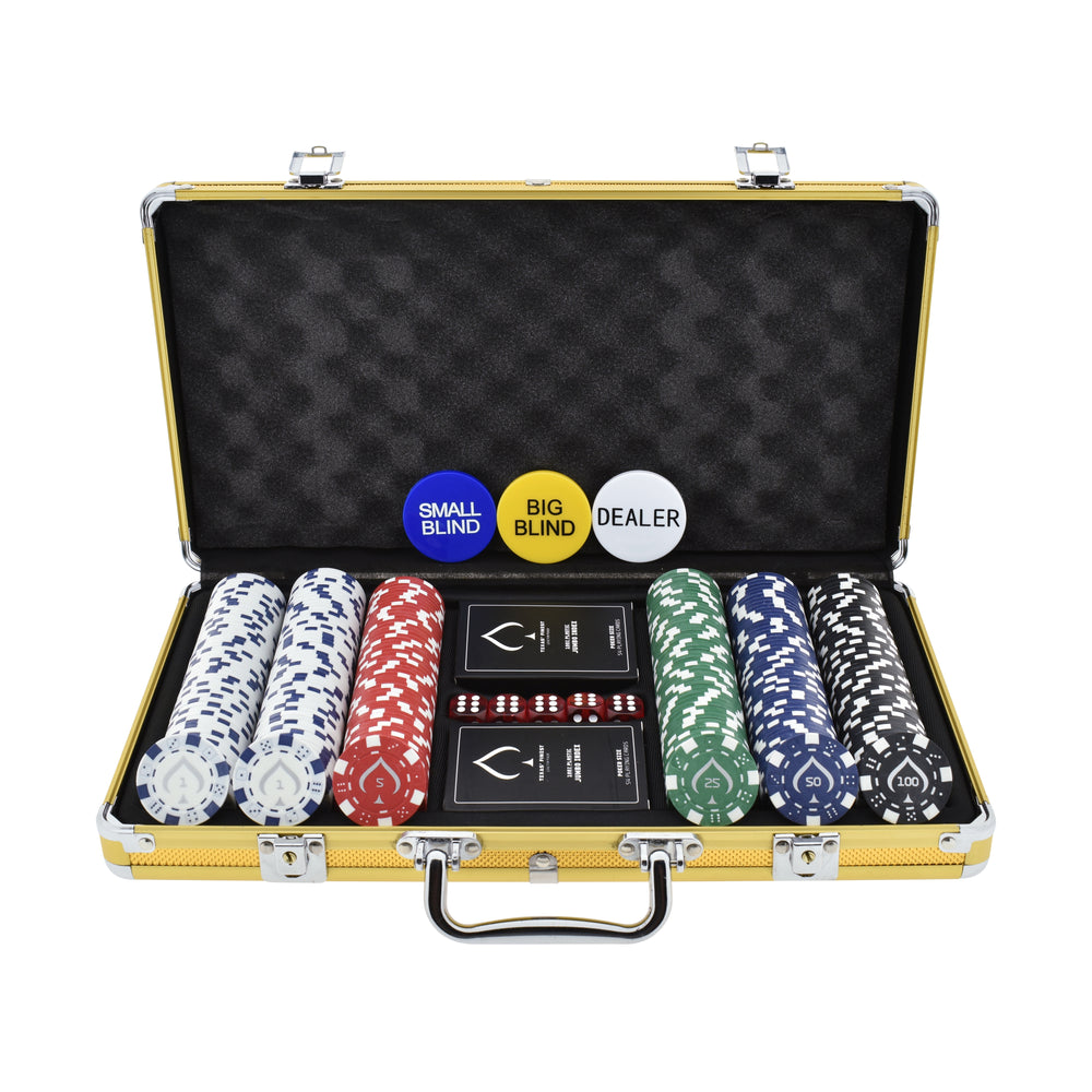 Golden Pokerset 300 chips