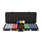 Matt Black Pokerset 500 chips